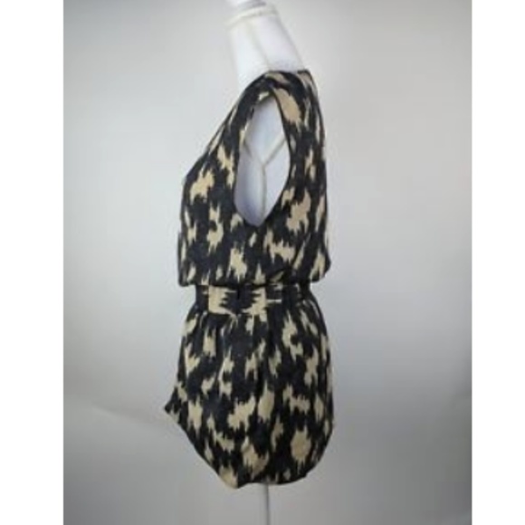 RACHEL Rachel Roy V-Neck Tunic Top Pockets Belted - Picture 4 of 6